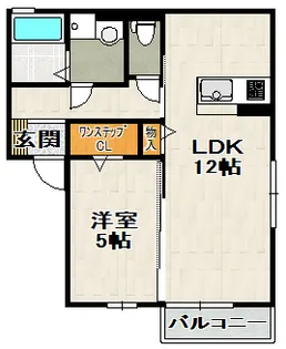 エンジェル御園【1階】の間取り