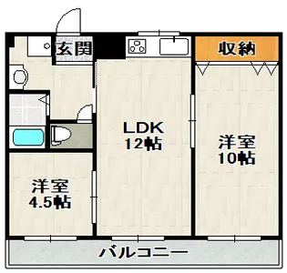 リバティハイツ【3階】の間取り