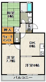 レーベンス・アルト【②⑤号室(102)号室】の間取り