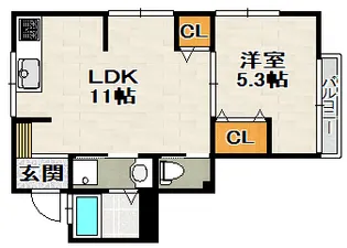 光マンション【3階】の間取り