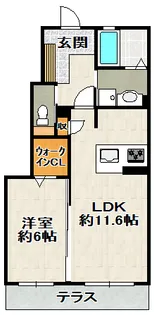 ShaMaison Maki(シャーメゾンマキ)【107号室】の間取り