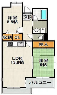グラン・ドムール宝塚売布南【4階】の間取り