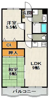 薮内マンション【205号室】の間取り