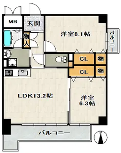 メイプルコート宝塚【603号室】の間取り