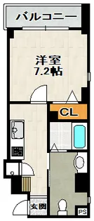 ロイヤルメゾン宝塚【⑤号室(905)号室】の間取り
