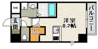 ONLYONE川西中央Ⅱ【③号室(803)号室】の間取り