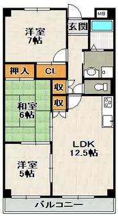 グリーンハイツ桜台【503号室】の間取り