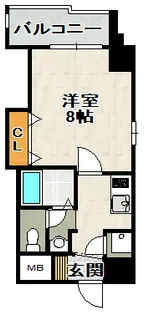 ビガーポリス133宝塚【⑤号室(905)号室】の間取り