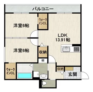 アイメゾン ドゥ シトラス【1階】の間取り