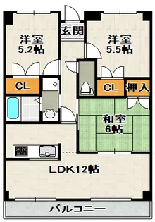 REIWA宝塚【4階】の間取り
