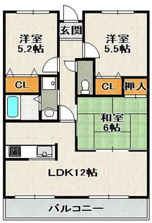 REIWA宝塚【3階】の間取り