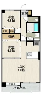 マイシティ伊丹壱番館【9階】の間取り