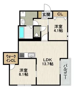 シエーナ川西中央2【3階】の間取り