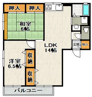 ラーク加茂【2階】の間取り