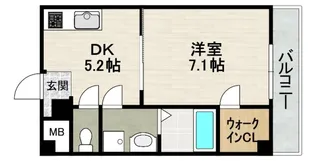 ELEGANTE宝塚【3階】の間取り