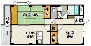 ヴァンベール東【106号室】の間取り