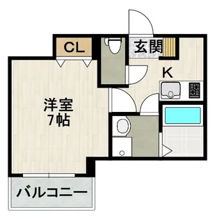 ココングランジュール川西小花【①号室(301)号室】の間取り