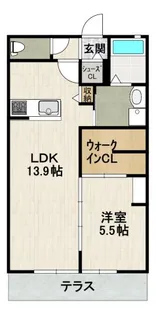 ガーデンハウス宝塚A棟【103号室】の間取り