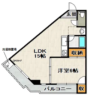 ロイヤルハイツ(中筋山手)【203号室】の間取り