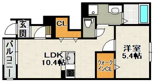 フォレスト宝塚II【103号室】の間取り