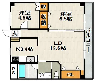 メゾン東野【301号室】の間取り