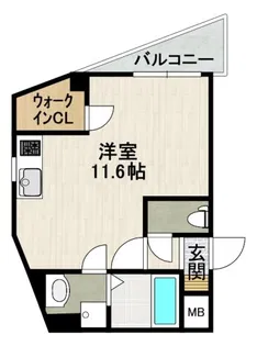 ELEGANTE宝塚【4階】の間取り