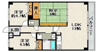 ル・シエル【306号室】の間取り