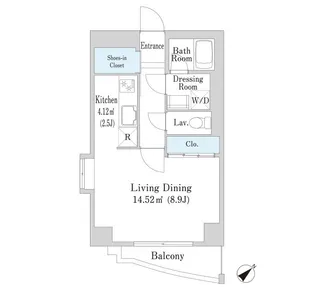 広尾ハイツ【701号室】の間取り