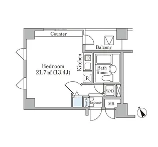 代官山ハイツ【807号室】の間取り