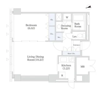 アクロスシティ中野坂上ハイツ【2401号室】の間取り