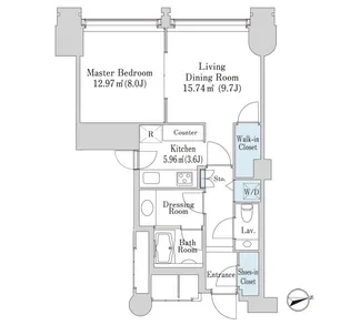 ラ・トゥール千代田【3009号室】の間取り