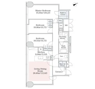 プラティーヌ西新宿【903号室】の間取り