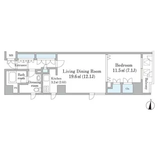 芝園ハイツ【502号室】の間取り
