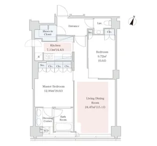 ラ・トゥール青葉台【2310号室】の間取り