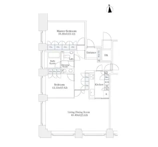 ラ・トゥール芝公園【2810号室】の間取り