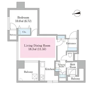 芝ハイツ【203号室】の間取り