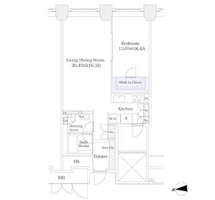 ラ・トゥール芝公園【2305号室】の間取り
