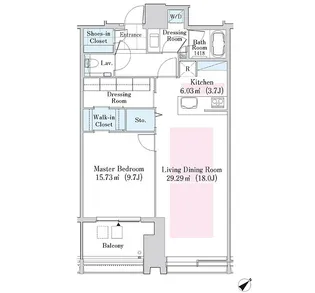 ラ・トゥール新宿ガーデン【26階】の間取り