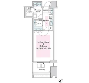 ラ・トゥール新宿ガーデン【3206号室】の間取り