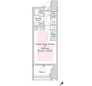 ラ・トゥール新宿ガーデン【2924号室】の間取り