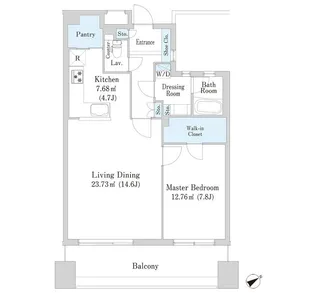 上野5号館ハイツ【1104号室】の間取り
