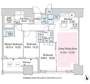 大崎ガーデンレジデンス【1106号室】の間取り