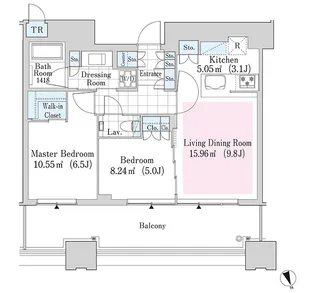 大崎ガーデンレジデンス【1512号室】の間取り