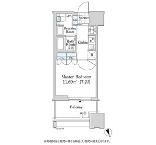 大崎ガーデンレジデンス【724号室】の間取り