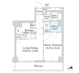 西新宿フォレストアネックス【403号室】の間取り