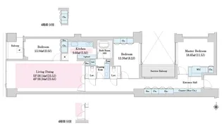 ラ・トゥール目白御留山【A502号室】の間取り