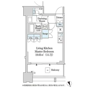 大崎ガーデンレジデンス【322号室】の間取り
