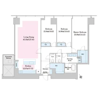 3LDKの間取り画像