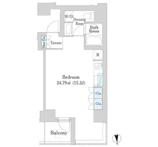アパートメンツ元麻布内田坂【2階】の間取り