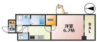 silus東灘深江【805(D)号室】の間取り